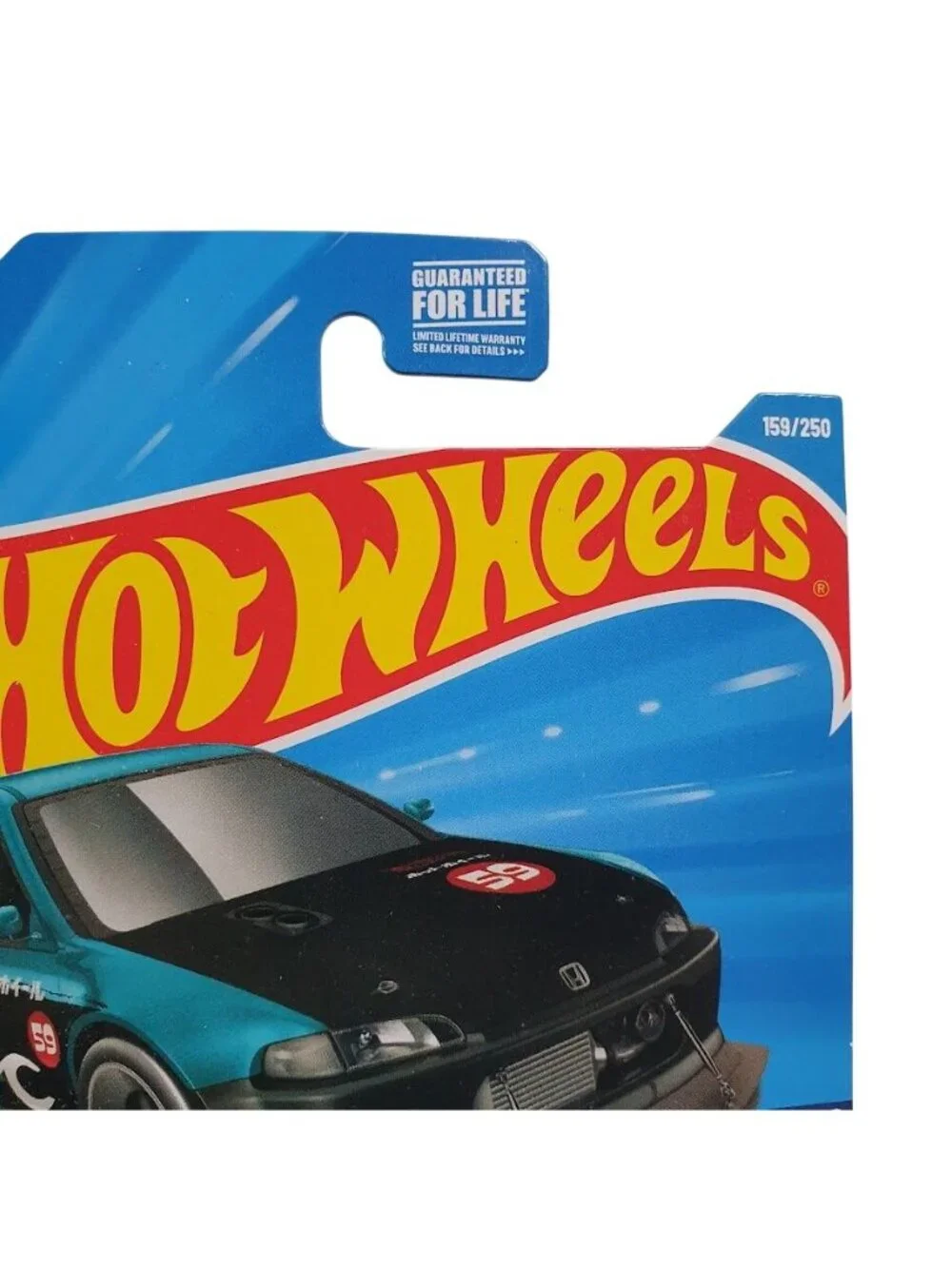 Hot Wheels Drag Racers Honda Civic Custom Teal Black Diecast Car 159/250 8/10